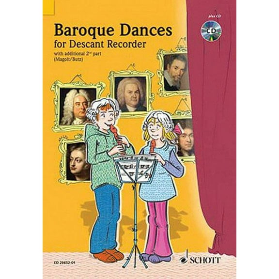 Baroque Dances for 2 Soprano Recorders: Book/CD