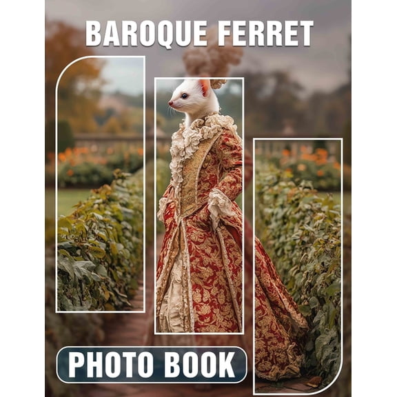 Baroque Ferret Photo Book: Elegant Portraits Of Ferrets In Stunning Baroque Style Unique Gifts, (Paperback)