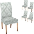 thumbnail image 1 of Baroque Floral Dining Chair Covers Set of 4,Stretch Parsons Chair Slipcovers Universal Removable Washable Chair Seat Covers Protector for Dining Room,Kitchen,Hoteland Party, 1 of 6