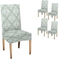 thumbnail image 1 of Baroque Floral Dining Chair Covers Set of 4,Stretch Parsons Chair Slipcovers Universal Removable Washable Chair Seat Covers Protector for Dining Room,Kitchen,Hoteland Party, 1 of 6
