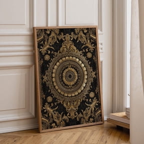 Baroque Floral Ornate Kwc Poster , Poster Print Only
