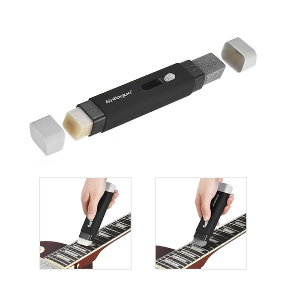 Baroque Guitar Strings Cleaning Tool Derusting Felt String Maintenance Kit Luthier Tool for Acoustic Electric Guitar Bass Violin Cello