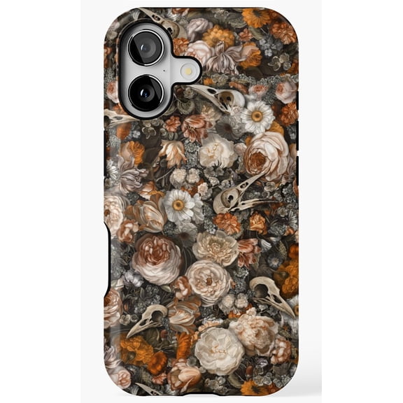 Baroque Macabre Gothic Aesthetic Skeleton Art Phone Case for iPhone 17 16 15 14 13 12 11 Pro Max