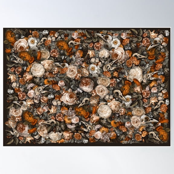 Baroque Macabre Poster Wall Art, Modern Wall Decor For Living Room Bedroom, 12x18 UNFRAMED