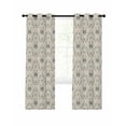 thumbnail image 1 of Baroque Pattern Blackout Curtains 63 Inch Length European Vintage Abstract Flowers Texture Thermal Insulated Window Curtain Window Drapes 2 Panels for Bedroom Living Room 42"Wx63"L, 1 of 9