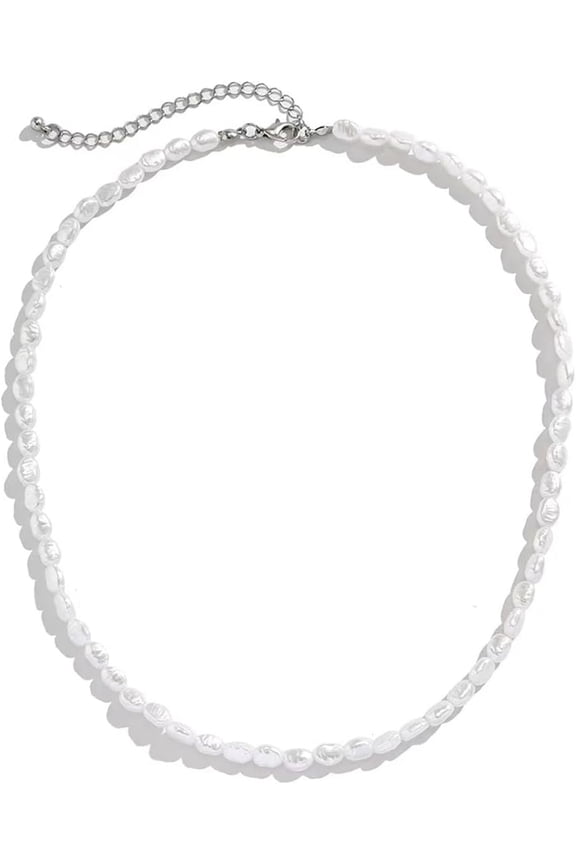 Baroque Pearl Necklace For Women Vintage Pearl Choker Necklace Dainty Irregular Pearl Charm Necklace Chunky Big Pearl Necklace Birthday Wedding Jewelry Gifts For Women[Z1869]