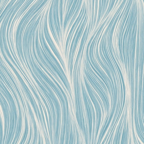 Baroque Peel and Stick Wallpaper Abstract Flowing Blue White Line Organic Wave Texture Wall Mural 23.6in x 9.8ft Self Adhesive Removable Wall Paper Renter Friendly Wallpaper for Bedroom
