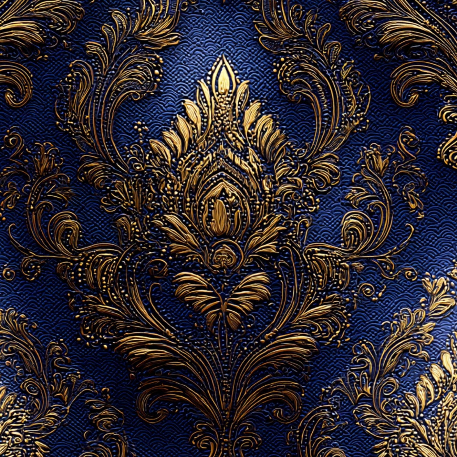 Baroque Peel and Stick Wallpaper Elegant Vintage Damask Intricate Gold Floral Wall Mural 23.6in x 9.8ft Self Adhesive Removable Wall Paper Renter Friendly Wallpaper for Bedroom Livingroom Men