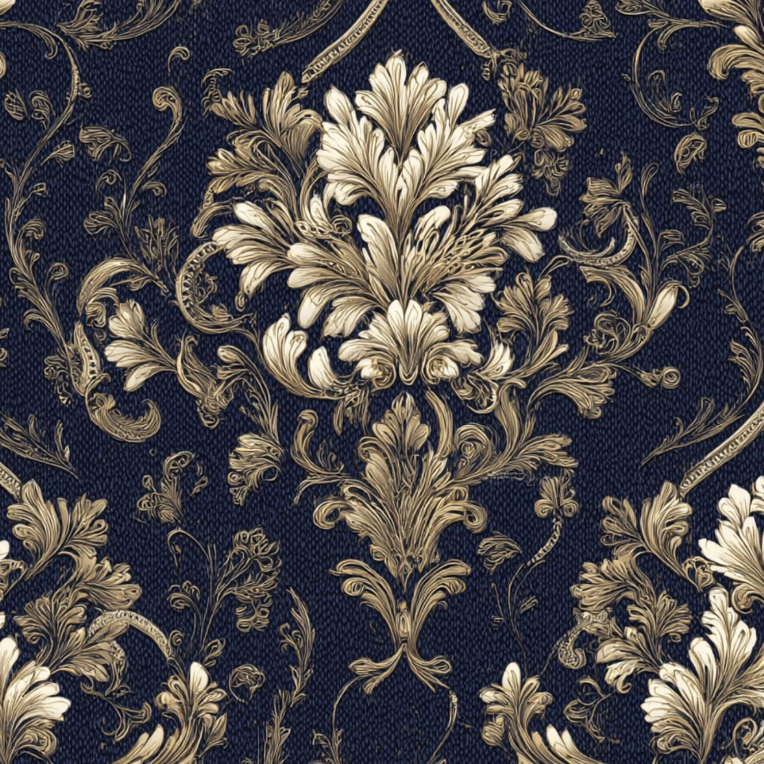 Baroque Peel and Stick Wallpaper Symmetrical Dark Damask Antique Gold Baroque Florals Wall Mural 23.6in x 9.8ft Self Adhesive Removable Wall Paper Renter Friendly Wallpaper for Bedroom Livingroom Men