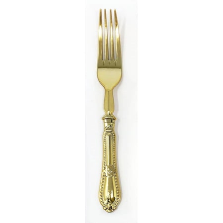 Baroque Plastic Gold Forks 12ct.