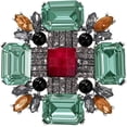 thumbnail image 1 of Baroque Rhinestone Brooch Pin for Women Men Vintage  Crystal Round Ball Victorian Art Deco Brooches Lapel Pins Elegant Dress Accessories Wedding Birthday Jewelry Corsage, 1 of 12