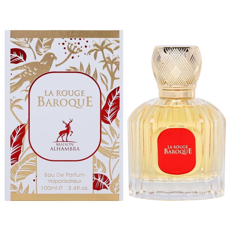 Maison Alhambra La Rouge Baroque, Unisex Oriental Perfume, 3.4 oz