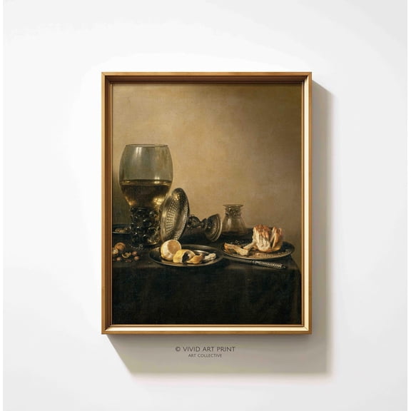 Baroque Still Life Vintage Wall Art, Dutch Golden Age Rustic Home Decor, Vivid Art Print Pv-253 Wall Art, Modern Wall Decor, 12x18 UNFRAMED