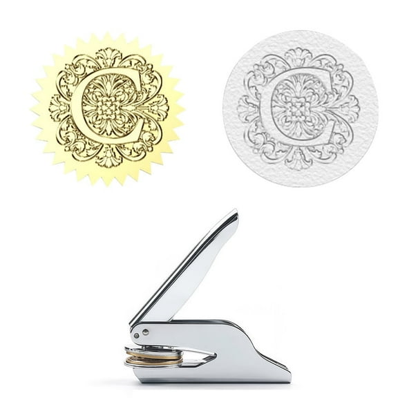 Baroque Style Personalized Book Embosser Stamp – Custom Embosser for Books, Library Stamp, From the Library Of, Book Accessories, Teacher Stamp, Gifts for Book Lovers, Bookish Embossing Stamp
