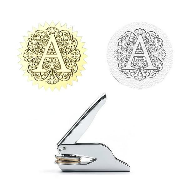 Baroque Style Personalized Book Embosser Stamp – Custom Embosser for Books, Library Stamp, From the Library Of, Book Accessories, Teacher Stamp, Gifts for Book Lovers, Bookish Embossing Stamp