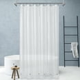 thumbnail image 1 of Barossa Design Extra Long 72"W x 84"H Shower Curtain Plastic Shower Liner Frosted Heavyweight PEVA with 6 Magnets, 1 of 7