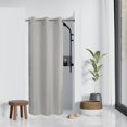 thumbnail image 1 of Barossa Design Gray Fabric Shower Stall Curtain Liner Waterproof with Magnets -No Hook Needed, 36" x 74"(72"), 1 of 7