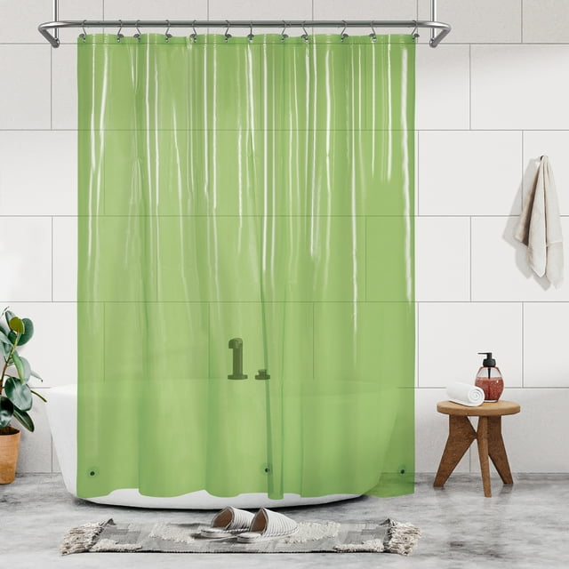 Barossa Design Lightweight Waterproof Shower Curtain PEVA Liner with 3