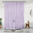 thumbnail image 1 of Barossa Design Lightweight Waterproof Shower Curtain PEVA Liner with 3 Magnets -Clear Lavender, 72" x 72", 1 of 7