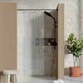 thumbnail image 1 of Barossa Design Narrow Shower Curtain Liner with 3 Magnets, Waterproof PEVA Shower Liner - Clear, 32X72, 1 of 8