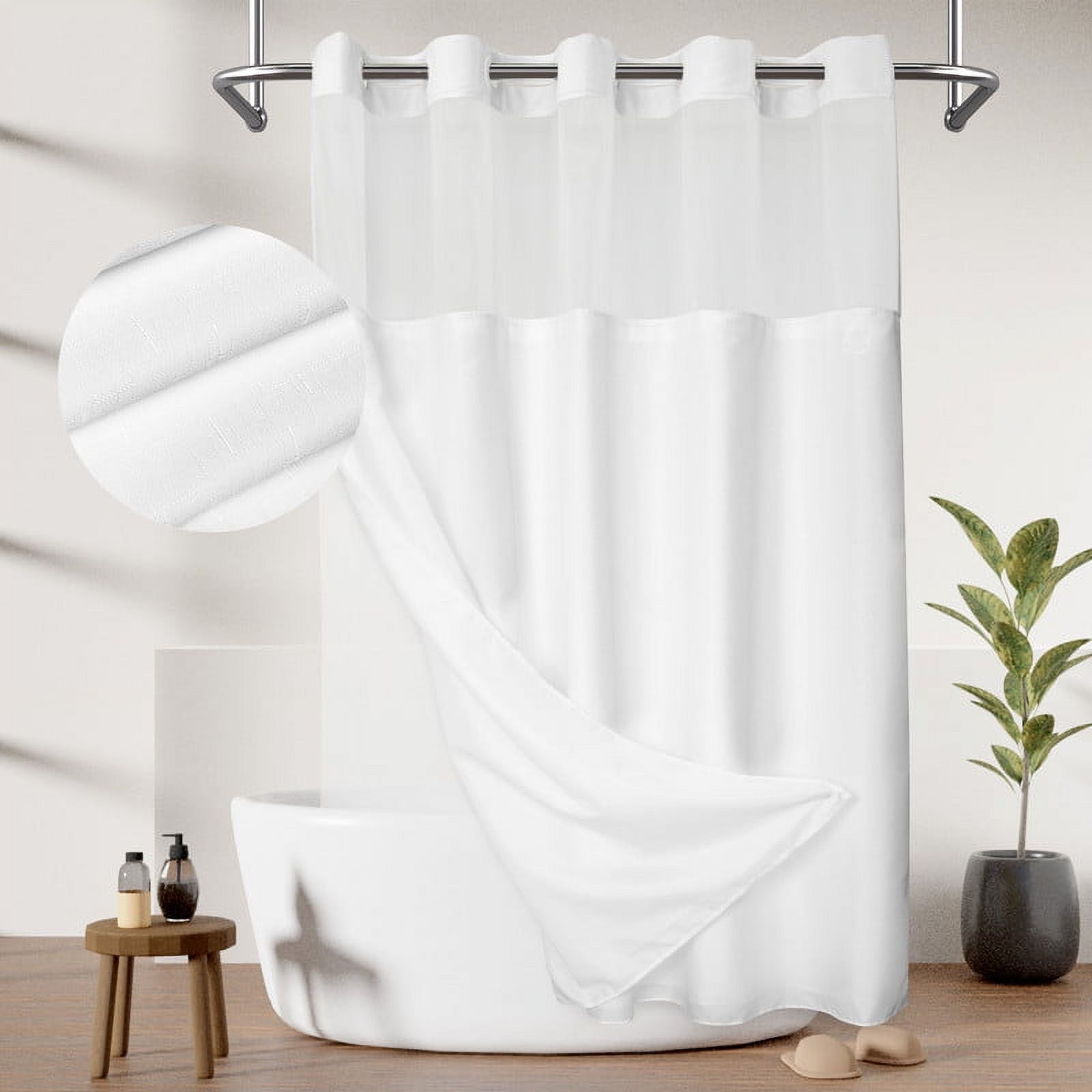 BenchMate Split Shower Curtain for Bath Transfer Benches Premium