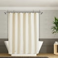 Barossa Design PEVA 8G Beige Shower Curtain Liner with 6 Heavy