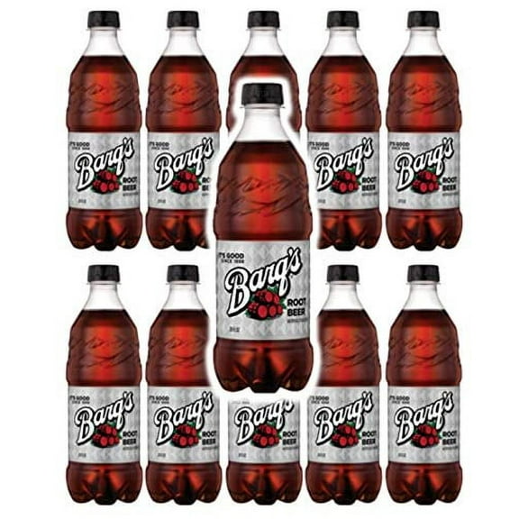Barq's 20 oz Soda Bottles (Pack of 10, Total of 200 FL OZ)