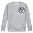 thumbnail image 1 of Barq's - Iconic Drinks & Beverages - Famous Olde Tyme Root Beer Stamp - Men's Crew Neck Fleece Pullover, 1 of 5