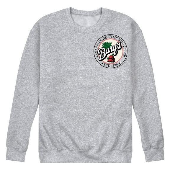 Barq's - Iconic Drinks & Beverages - Famous Olde Tyme Root Beer Stamp - Men's Crew Neck Fleece Pullover