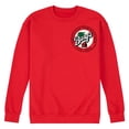 thumbnail image 1 of Barq's - Iconic Drinks & Beverages - Famous Olde Tyme Root Beer Stamp - Men's Crew Neck Fleece Pullover, 1 of 4