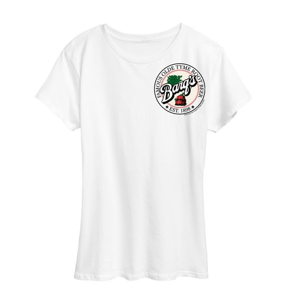 Barq's - Iconic Drinks & Beverages - Famous Olde Tyme Root Beer Stamp - Women's Short Sleeve Graphic T-Shirt