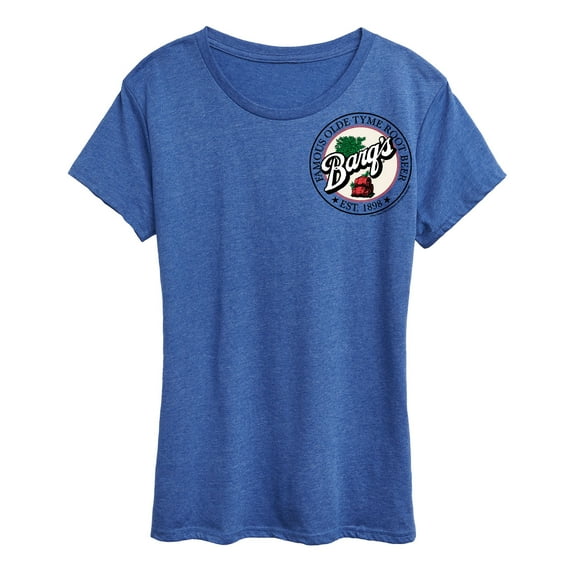 Barq's - Iconic Drinks & Beverages - Famous Olde Tyme Root Beer Stamp - Women's Short Sleeve Graphic T-Shirt