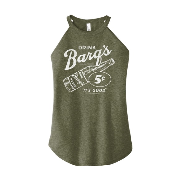 Barq's - Iconic Drinks & Beverages - It's Good 5 Cents - Juniors High Neck Tank Top