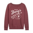 thumbnail image 1 of Barq's - Iconic Drinks & Beverages - It's Good 5 Cents - Women's Lightweight French Terry Long Sleeve Shirt, 1 of 4