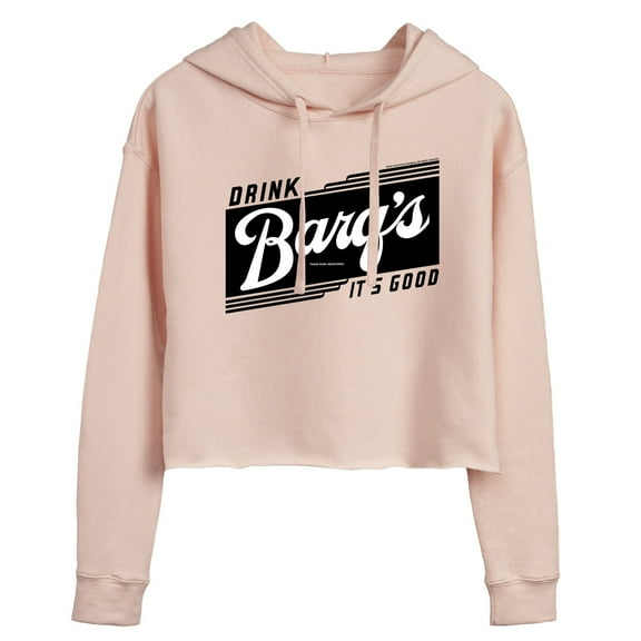 Barq's - Iconic Drinks & Beverages - Retro Banner - Juniors Cropped Pullover Hoodie