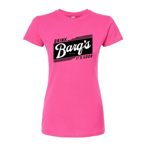 Barq's - Iconic Drinks & Beverages - Retro Banner - Juniors Fitted Graphic T-Shirt