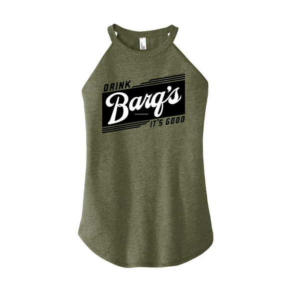 Barq's - Iconic Drinks & Beverages - Retro Banner - Juniors High Neck Tank Top