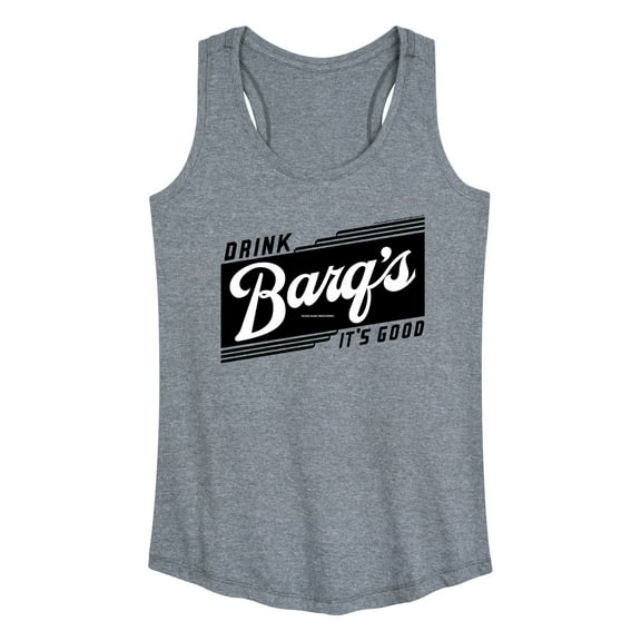 Barq's - Iconic Drinks & Beverages - Retro Banner - Women's Racerback Tank Top