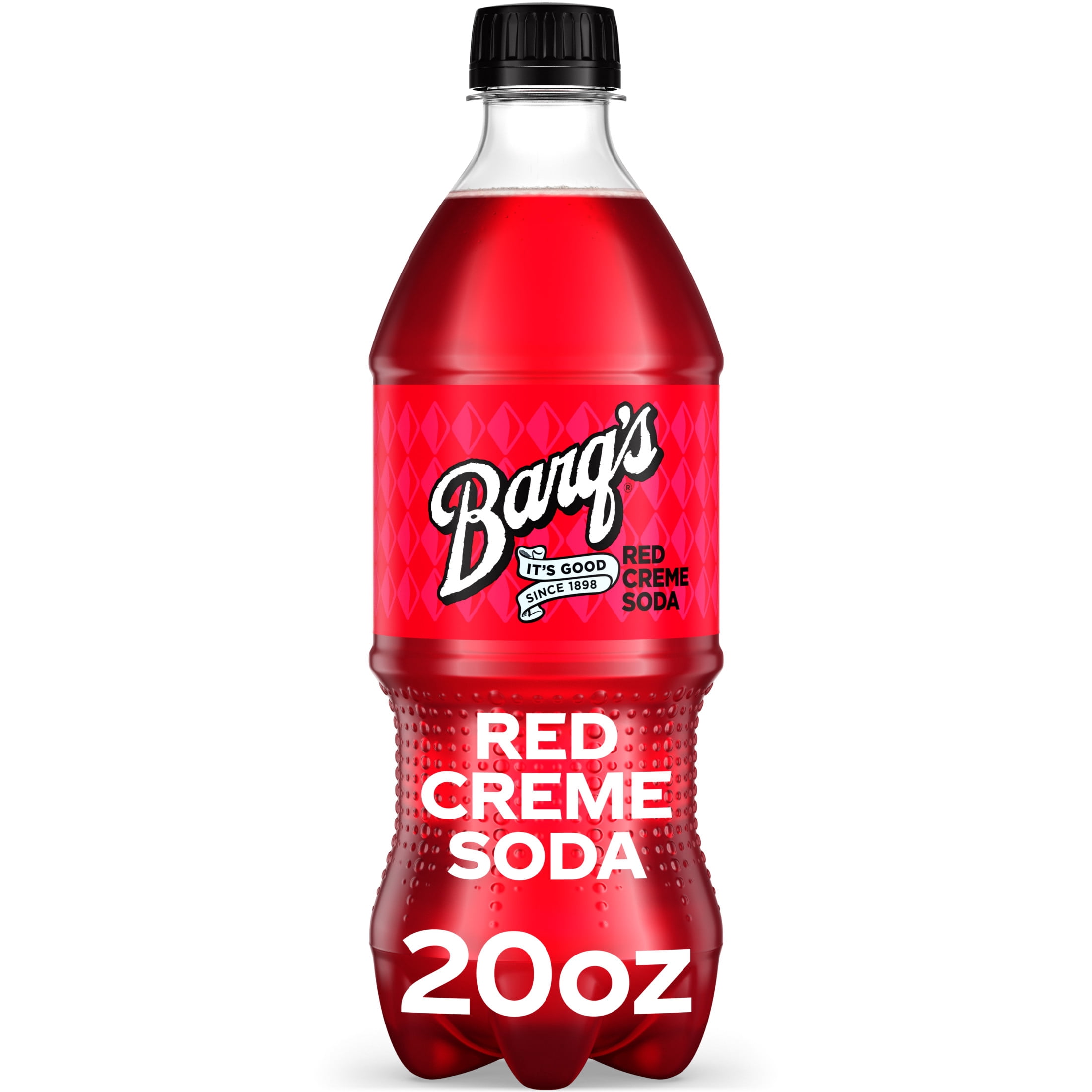 Barq's Red Creme Soda Pop Bottle, 20 fl oz
