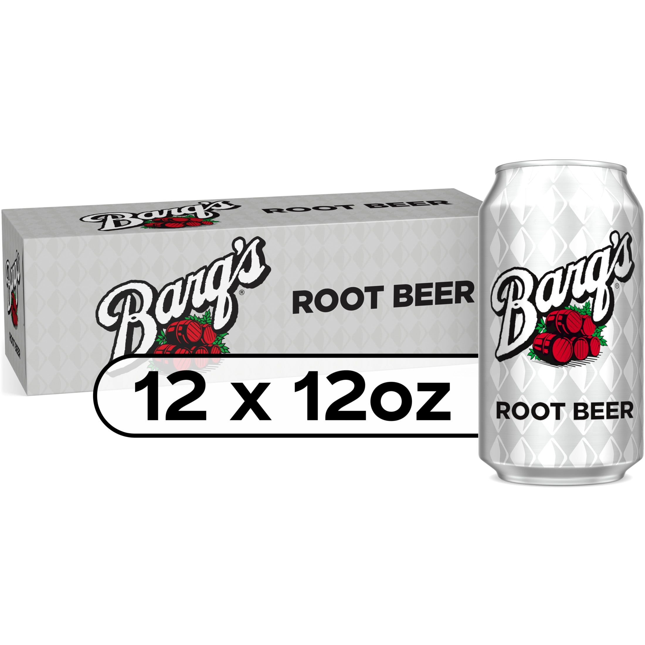 Barq's Root Beer Soda Pop, 12 fl oz, 12 Pack Cans