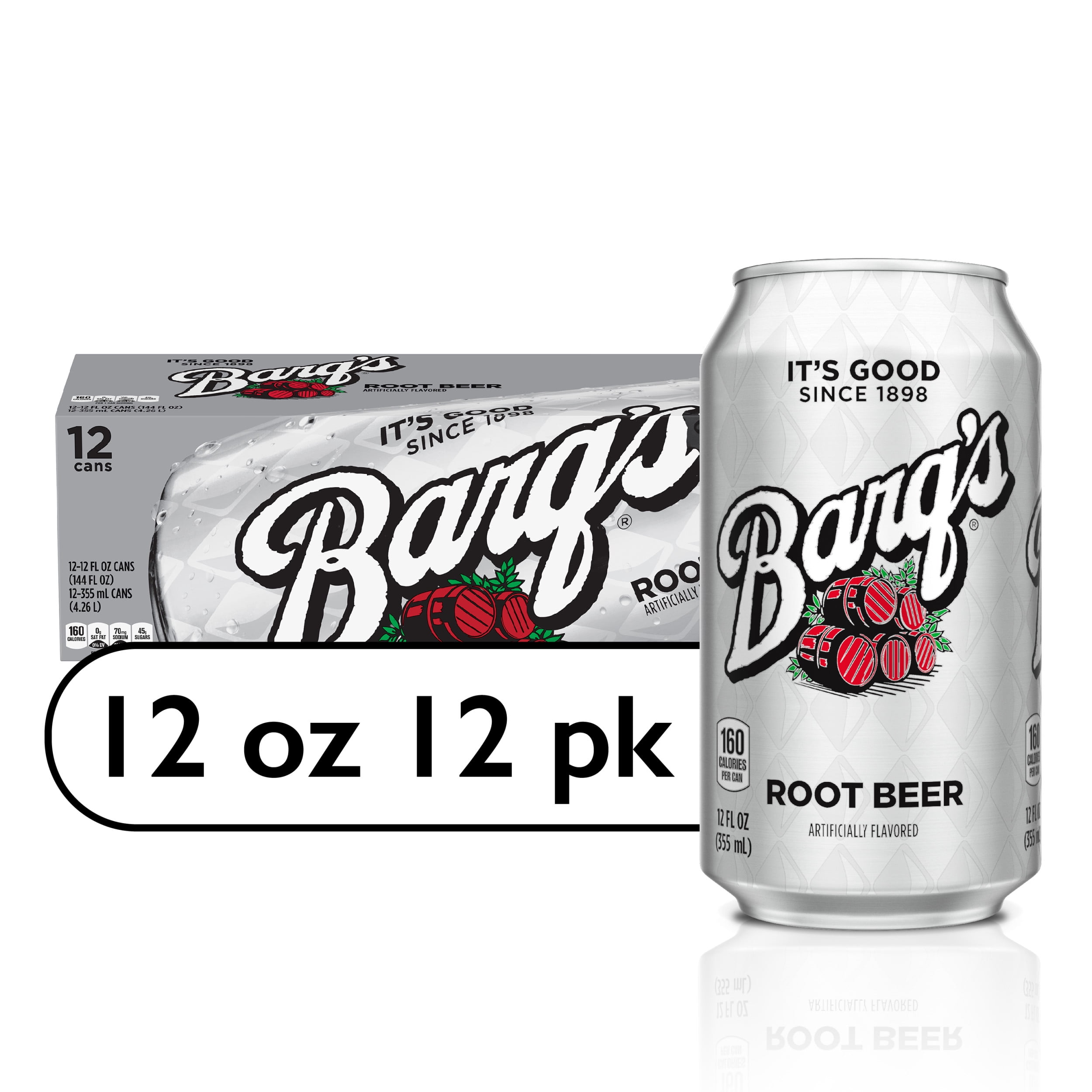 Barqs Root Beer Soda Pop, 12 fl oz, 12 Pack Cans pic