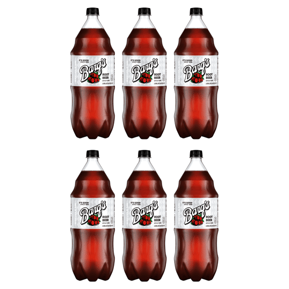 Barq's Root Beer Soda Pop, 2 Liter Bottle (Pack of 6)