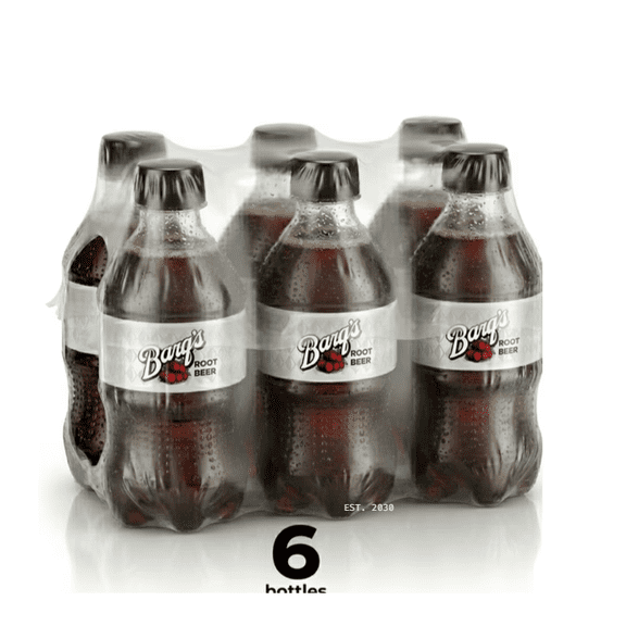Barq's Root Beer Soda Pop Bottles, 12 fl oz, 6 Pack