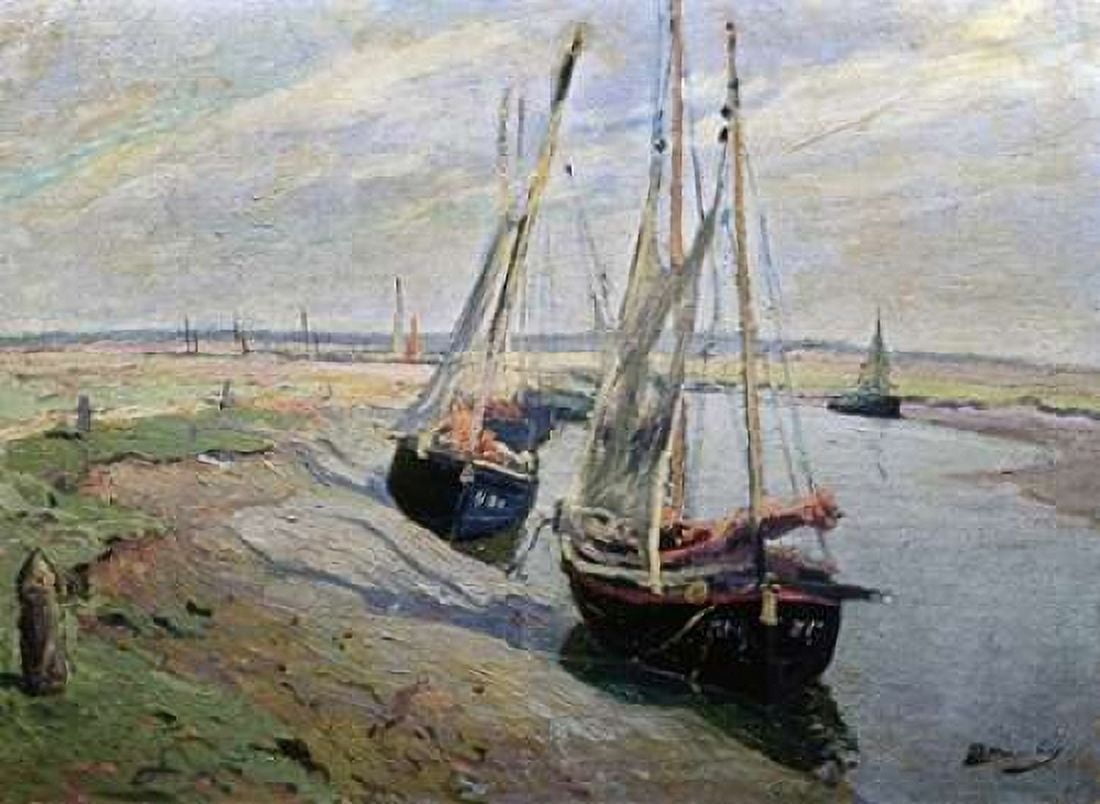 Barques de Peche Canvas Art - Paul Madeline (18 x 24)