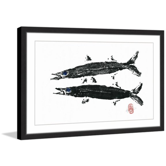 "Barracuda Twins" Framed Painting Print