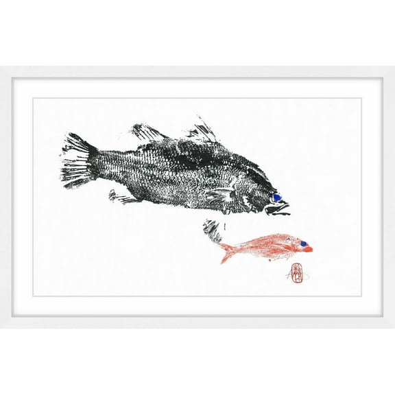 "Barramundi Hunting" Framed Painting Print