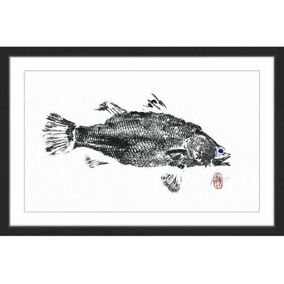 "Barramundi Solitaire" Framed Painting Print