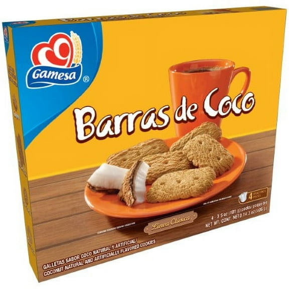 Barras De Coco Coconut Cookies (Pack of 10)