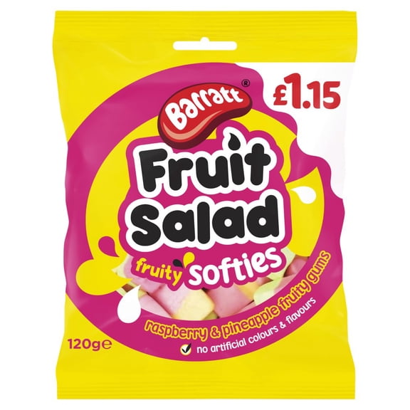 Barratt Fruit Salad Fruity Softies 120g (pack of 12)