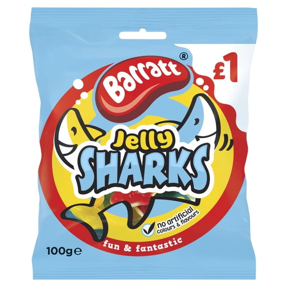 Barratt Jelly Sharks 100g (pack of 12)